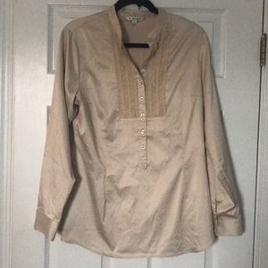 CAbi vintage Cream Silk Blouse